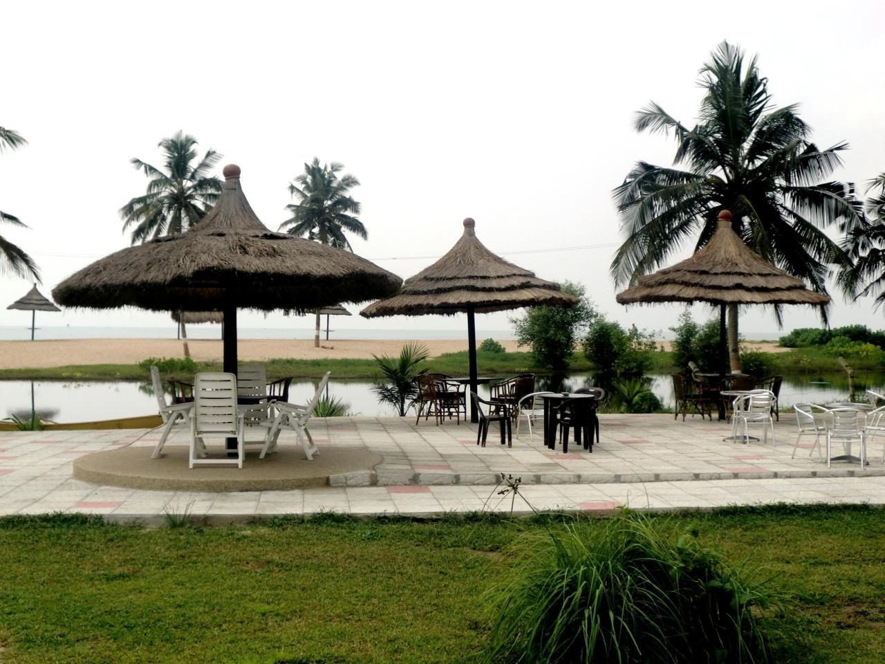 Busua Beach Resort setting in Western region, Ghana