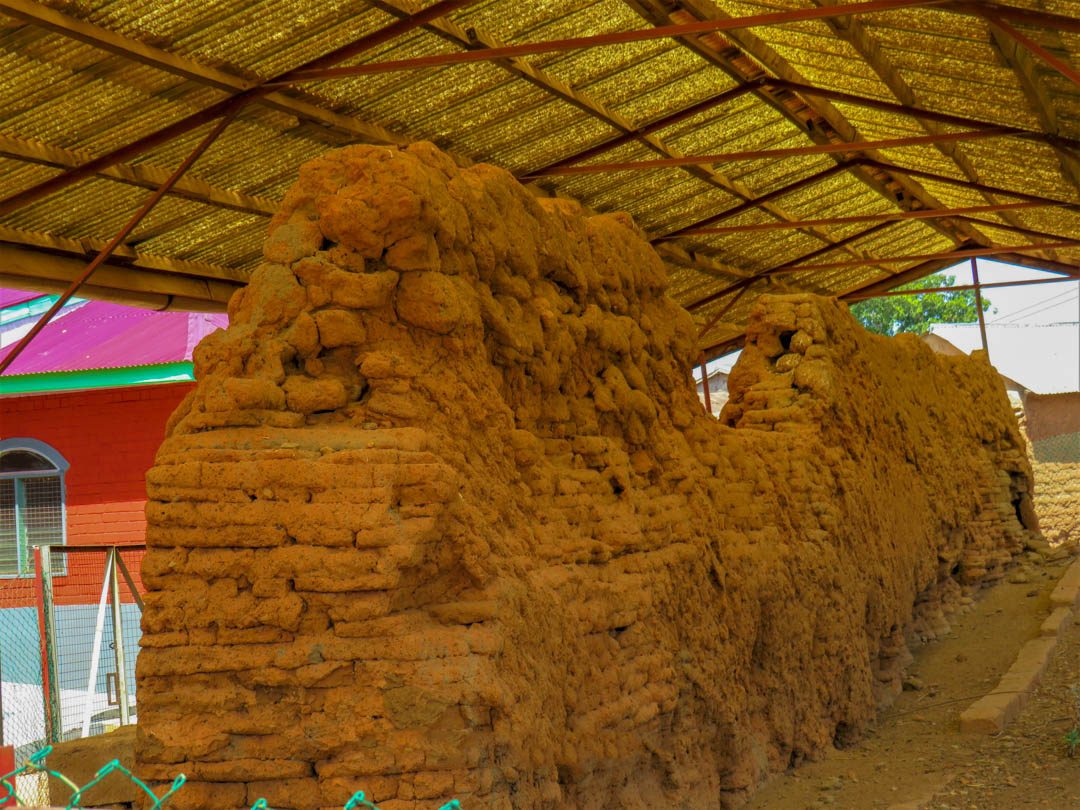 Remains of the Gwollu slave defence wall