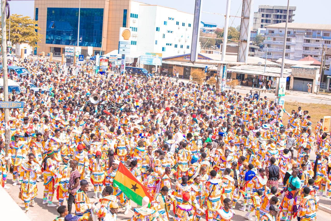Masquerade festival in Takoradi